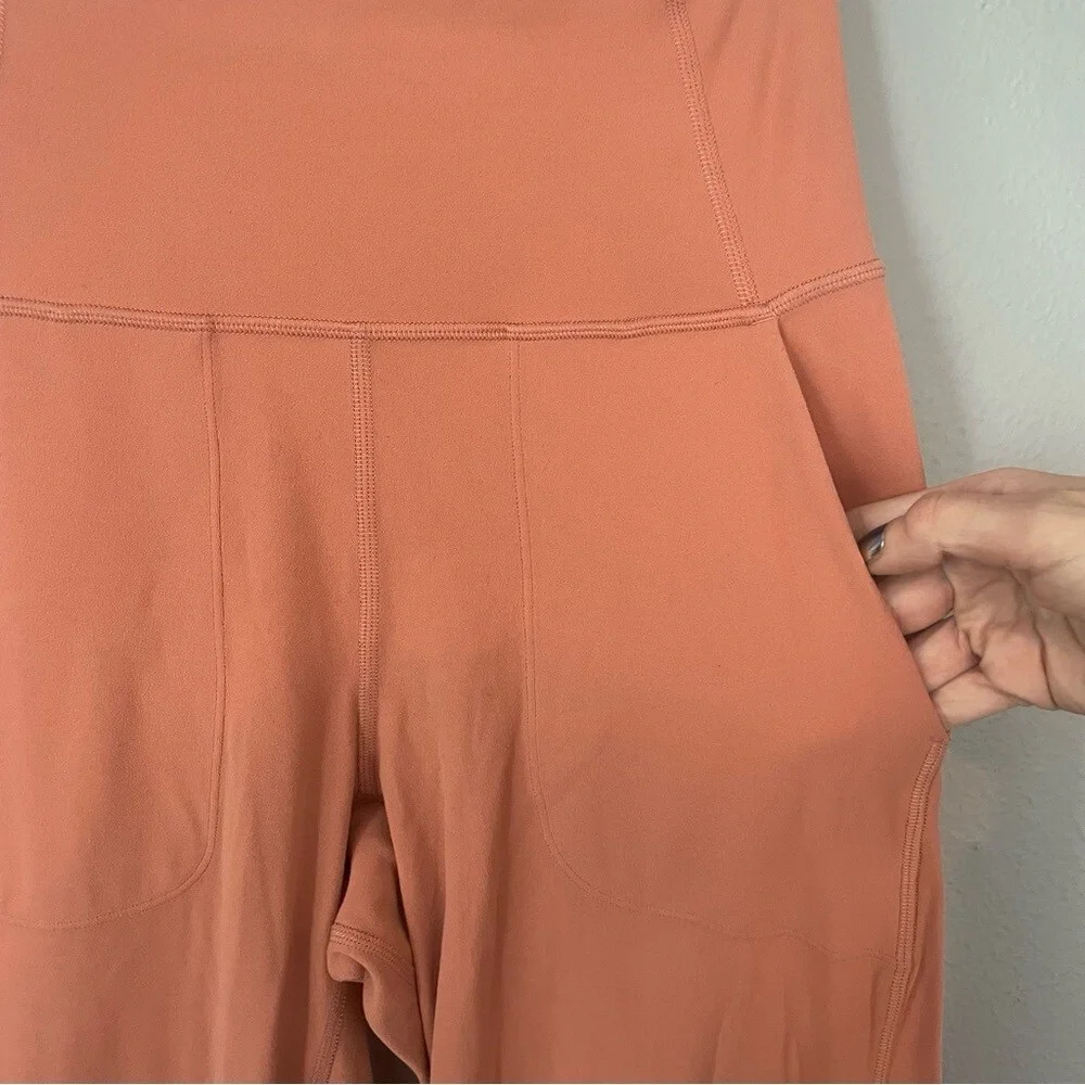 Lululemon Align Wide‎ Leg Crop Size 4 Rustic Coral - Picture 5 of 5